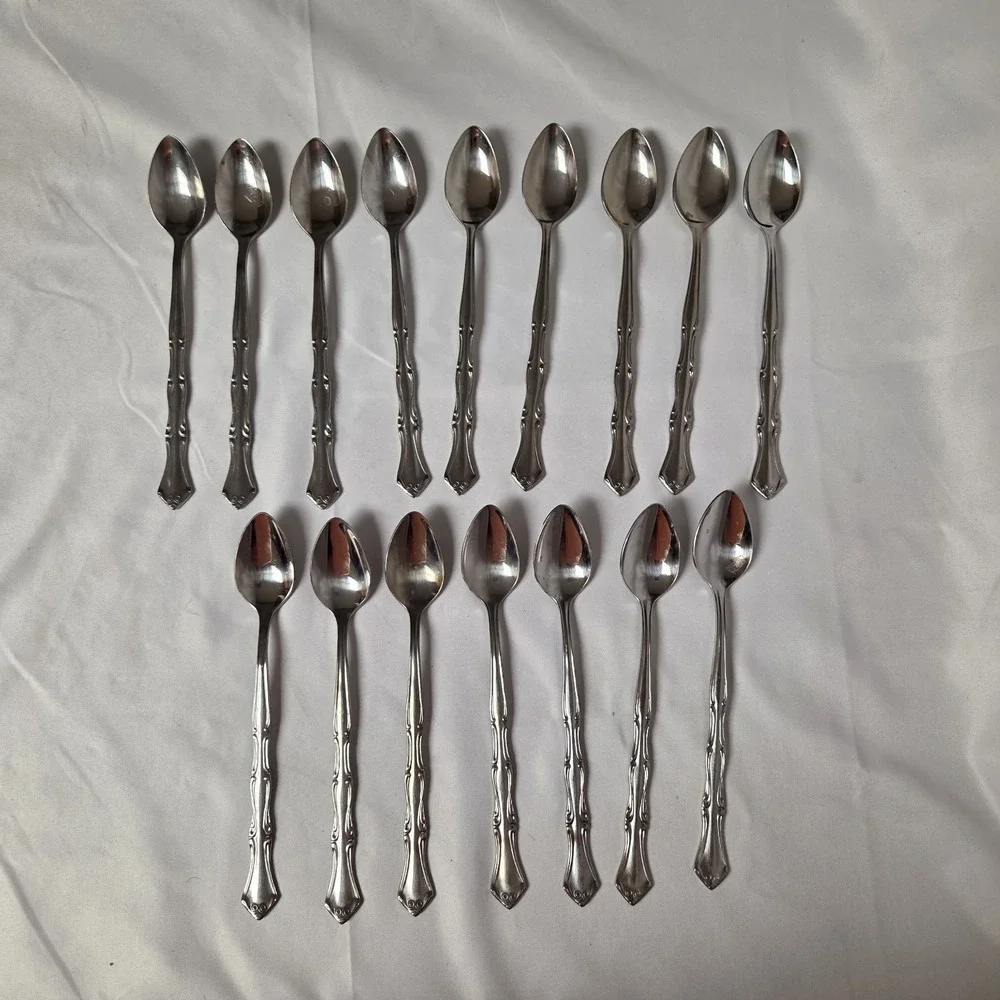 Onieda Colonial Mood Northland Stainless Ice Tea Spoons‎ Vintage Replacement